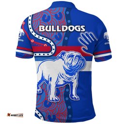 Western Polo Shirt Bulldogs Indigenous Simple Style