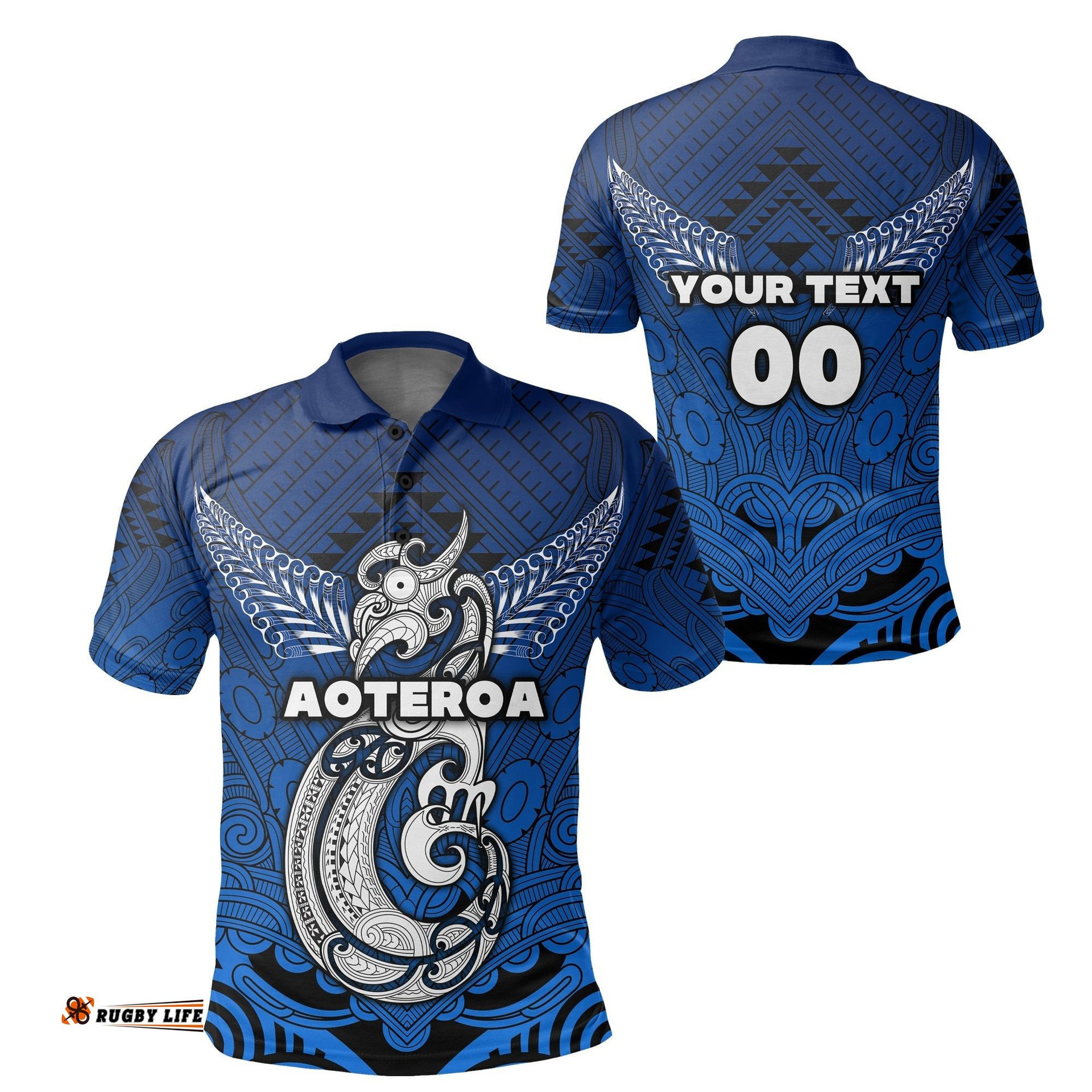 Custom Personalised Maori Aotearoa Manaia Polo Shirt Simple Sport Style