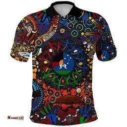 Australia Naidoc Week 2021 Polo Shirt Indigenous Be Proud