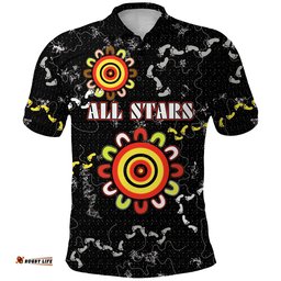 All Stars Polo Shirt Black Indigenous