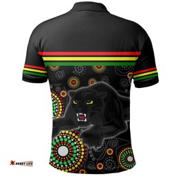 Panthers Polo Shirt Aboriginal Patterns