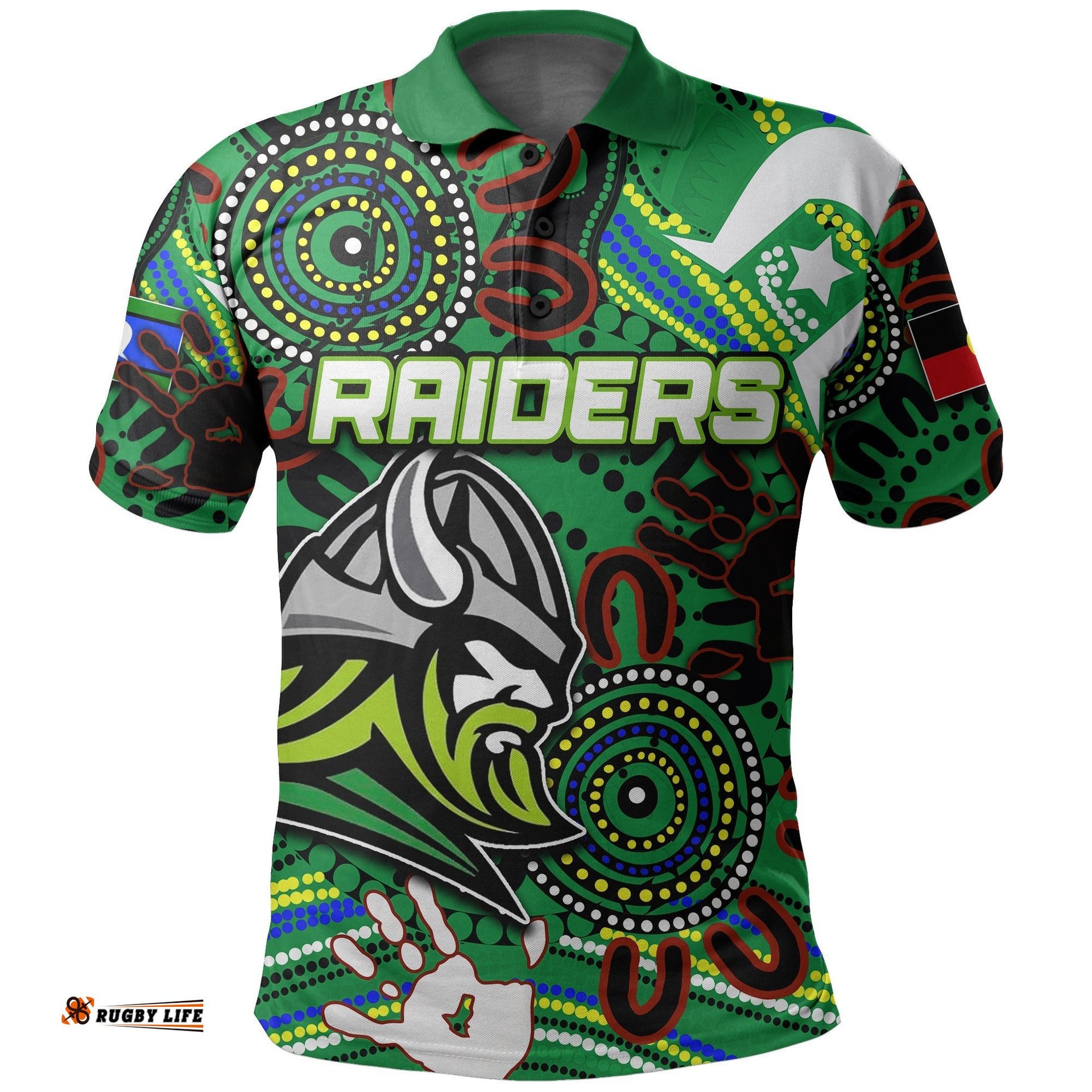 Naidoc Raiders Polo Shirt Torres Strait Islander