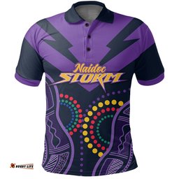 Melbourne Storm Naidoc Week Polo Shirt Aboriginal Simple Style