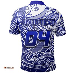 Custom Personalised And NumberBulldogs Polo Shirt Tribal Style
