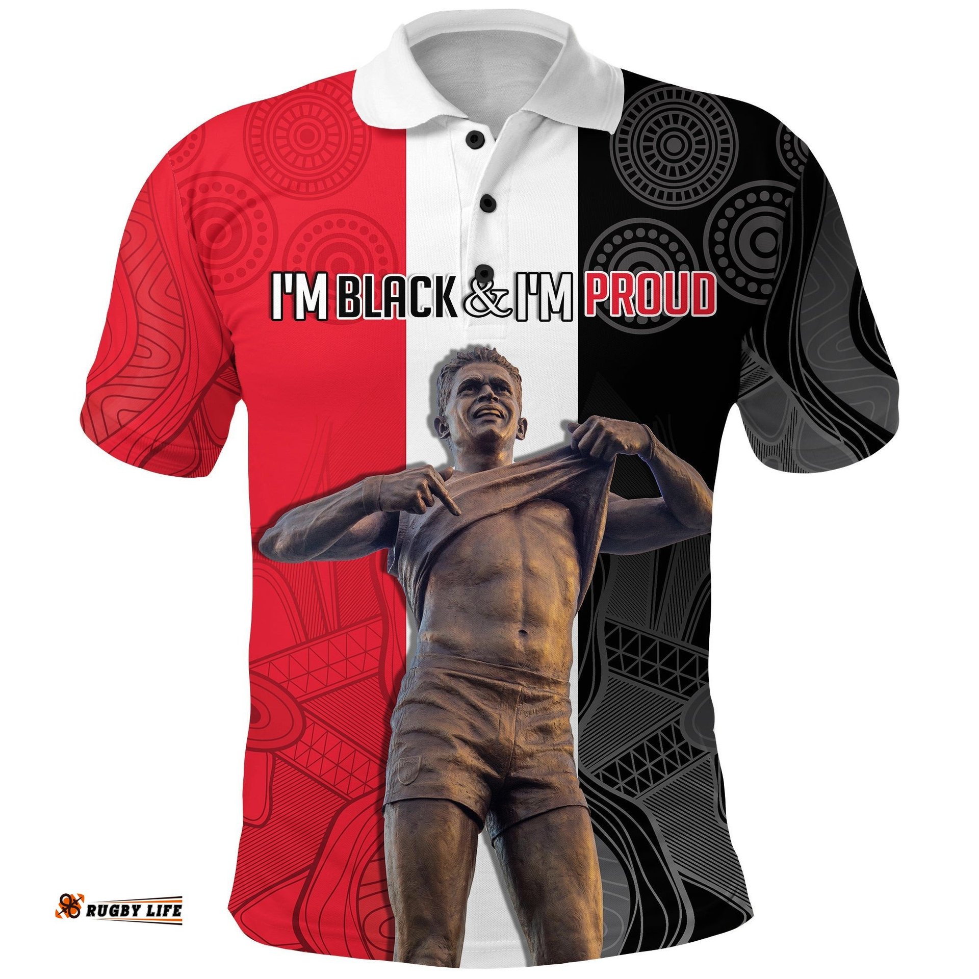 Saints Football Polo Shirt Proud Nicky Winmar