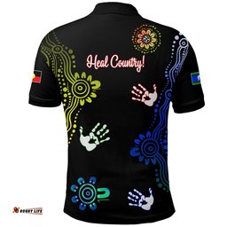 Custom Personalised Naidoc Week Polo Shirt Brave New - Heal Country