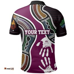 Custom Personalised Queensland Naidoc Week Polo Shirt Maroons Aboriginal Sport Style