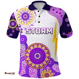 Melbourne Storm Polo Shirt 2021 Indigenous - Latest Style