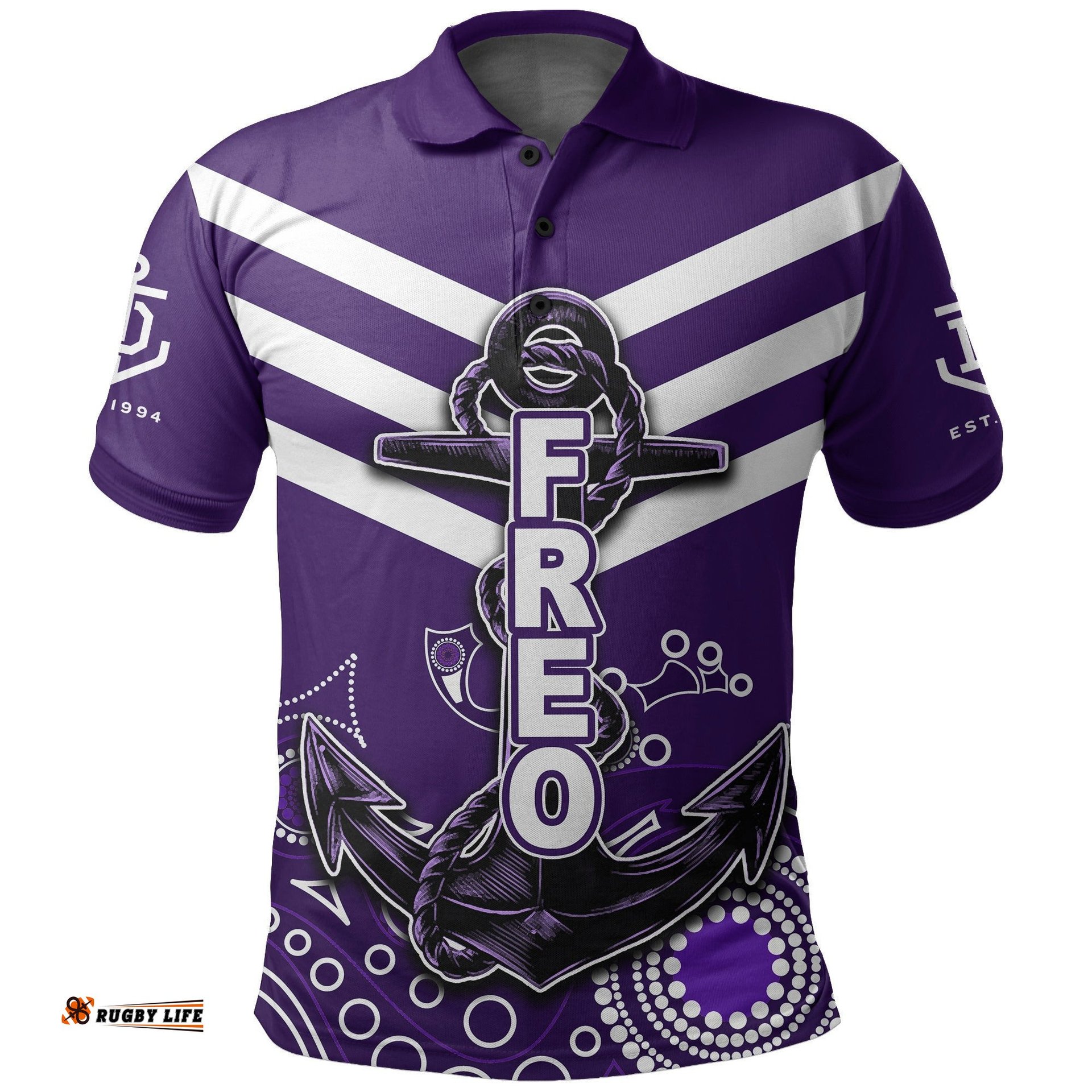 Fremantle Polo Shirt Freo Aboriginal Simple Style