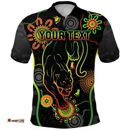 Custom Personalised Penrith Panthers Polo Shirt Anzac Day Unique Indigenous