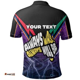 Custom Personalised Melbourne Storm Naidoc Week Polo Shirt Aboriginal Sport Style - Amazing Aussie