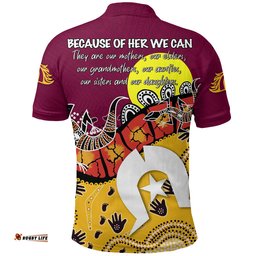 Brisbane Broncos Polo Shirt NAIDOC Week - Aboriginal and Torres Strait Islander - Amazing Aussie