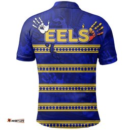 Naidoc Parramatta Eels Polo Shirt Aboriginal Patterns - Amazing Aussie