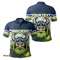 Custom Personalised Raiders Polo Shirt Personalise Style No.2 - Amazing Aussie