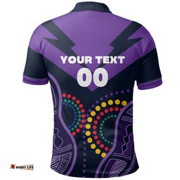 Custom Personalised Melbourne Storm Naidoc Week Polo Shirt Aboriginal Simple Style - Amazing Aussie