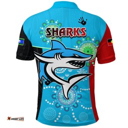 Custom Personalised Naidoc Sharks 2021 Polo Shirt Indigenous Life - Amazing Aussie