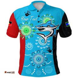Custom Personalised Naidoc Sharks 2021 Polo Shirt Indigenous Life - Amazing Aussie