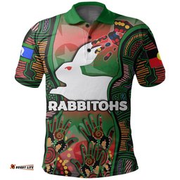 Naidoc Rabbitohs Polo Shirt Torres Strait Islander
