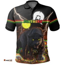 Custom Personalised Panthers Naidoc Week Polo Shirt Special Style - Amazing Aussie