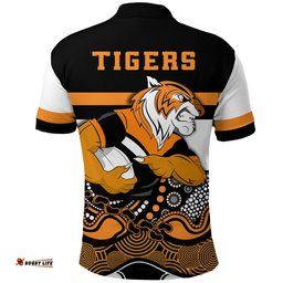 Tigers Indigenous Polo Shirt Wests - Amazing Aussie