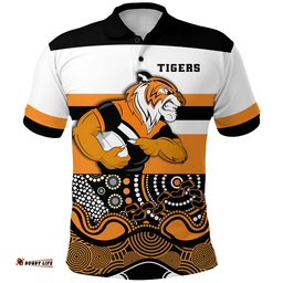 Tigers Indigenous Polo Shirt Wests - Amazing Aussie