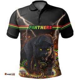 Custom Personalised Panthers Black Polo Shirt Special Style - Amazing Aussie