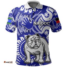 Naidoc Bulldogs Polo Shirt Naidoc Patterns - Amazing Aussie