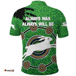 Naidoc Rabbitohs Polo Shirt Aboriginal Vibes No.1 - Amazing Aussie