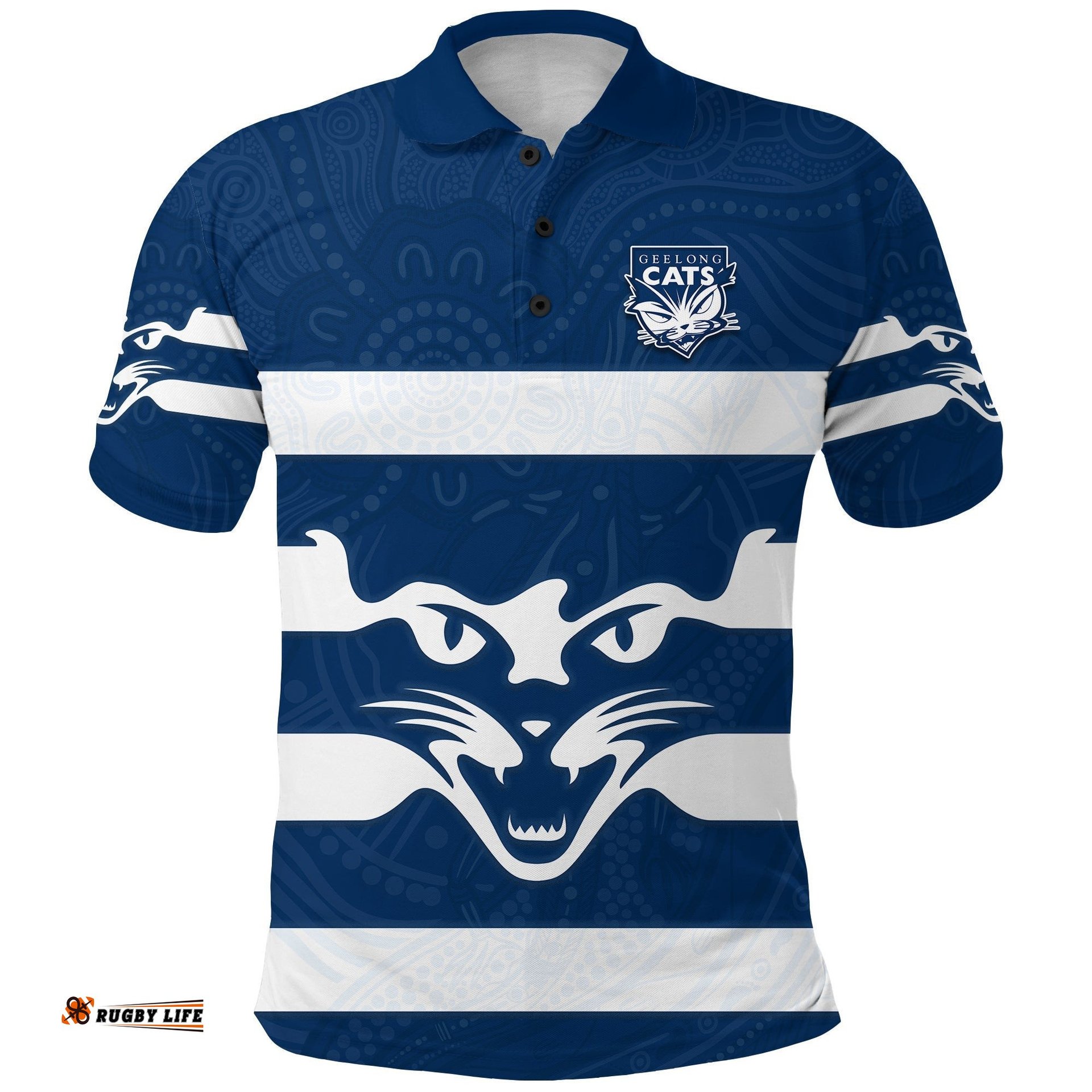 Cats Energetic Polo Shirt Indigenous - Amazing Aussie