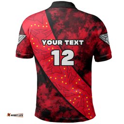 Custom Personalised Bombers NAIDOC Week Polo Shirt Essendon Aboriginal Special Version - Amazing Aussie