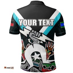 Custom Personalised NAIDOC Port Adelaide Polo Shirt Torres Strait Islanders - Amazing Aussie