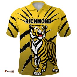 Richmond Tigers Polo Shirt Original Version - Yellow - Amazing Aussie