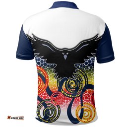 Adelaide Crows Polo Shirt Indigenous White Color - Amazing Aussie
