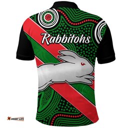 Rabbitohs Indigenous Polo Shirt Version 02 Brave - Amazing Aussie