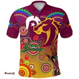 Naidoc Broncos 2021 Polo Shirt Health Life - Amazing Aussie