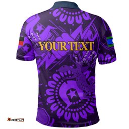 Custom Personalised Naidoc Melbourne Storm Polo Shirt Naidoc Patterns - Amazing Aussie