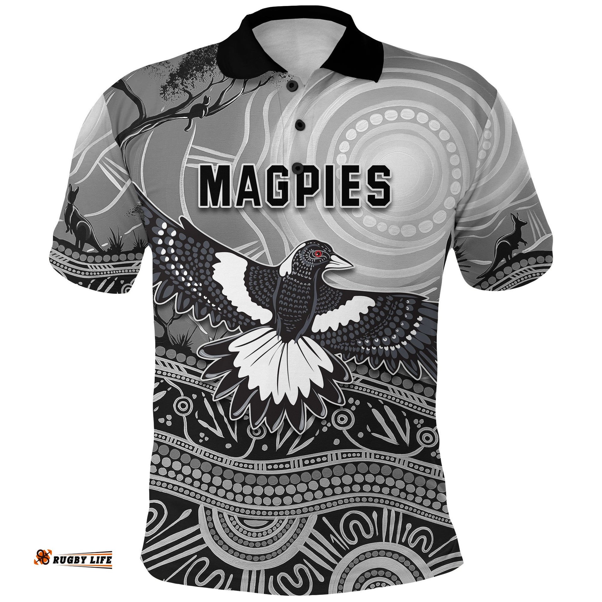 Magpies Lovers Polo Shirt New Life - Amazing Aussie