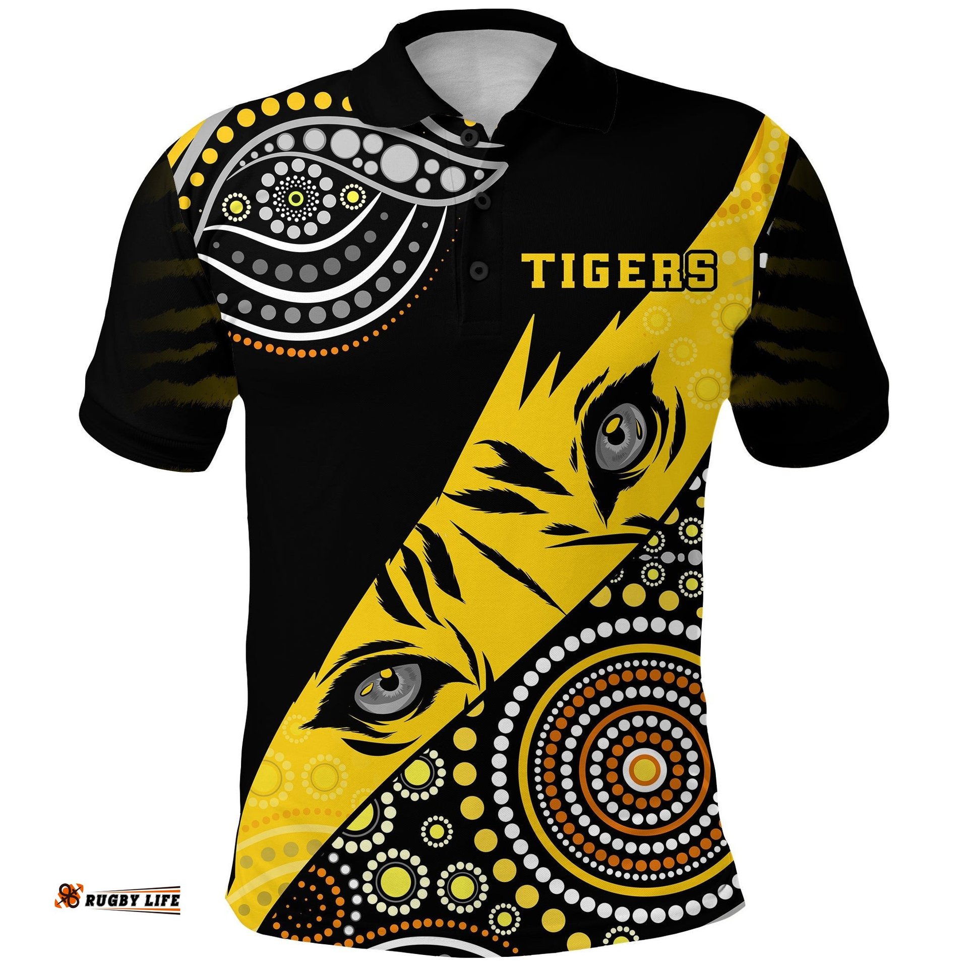 Richmond Indigenous Polo Shirt Tigers Football - Amazing Aussie