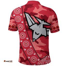 Custom Personalised Bombers Anzac 2021 Polo Shirt Essendon - Amazing Aussie
