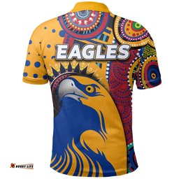 NAIDOC West Coast Eagles Polo Shirt Indigenous - Amazing Aussie