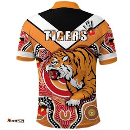 Custom Personalised Tigers Naidoc 2021 Polo Shirt Wests Indigenous - Amazing Aussie