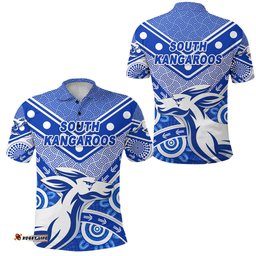 South Alice Football Club Polo Shirt South Kangaroos Indigenous Version - Amazing Aussie