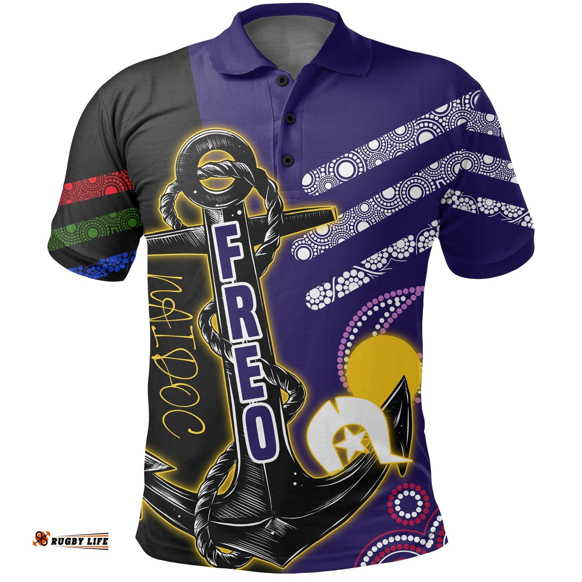 Custom Personalised Freo NAIDOC Week Polo Shirt Aboriginal Special Style - Amazing Aussie