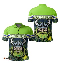 Custom Personalised Raiders Polo Shirt Personalise Style No.3 - Amazing Aussie