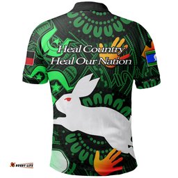 Naidoc Rabbitohs Polo Shirt Naidoc Patterns - Amazing Aussie