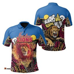 Brisbane Naidoc Week Polo Shirt Lions Sport Style - Ver.1 - Amazing Aussie