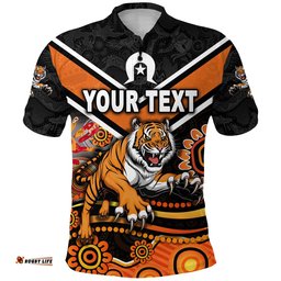 Custom Personalised Wests Tigers Polo Shirt 2021 Naidoc - Amazing Aussie