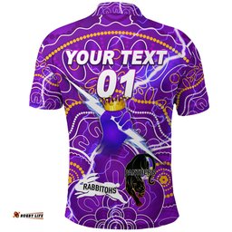 Custom Personalised Melbourne Storm Polo Shirt 2021 Indigenous Premiers - The King, Custom Text And Number - Amazing Aussie