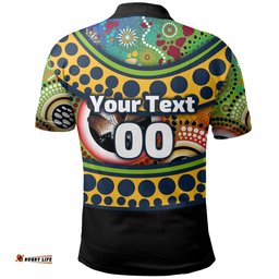 Custom Personalised Eels Rugby Naidoc Week Polo Shirt Aboriginal Modern Style - Amazing Aussie