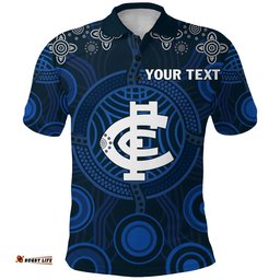 Custom Personalised Blues Indigenous Polo Shirt 2021 Football Season - Amazing Aussie